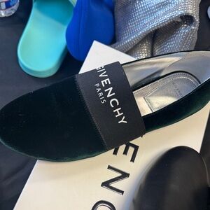 Givenchy Women's Black Velvet Loafers